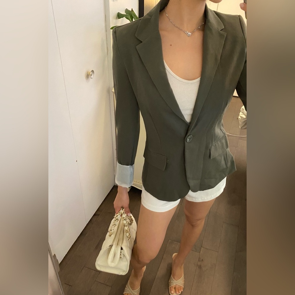 Green blazer